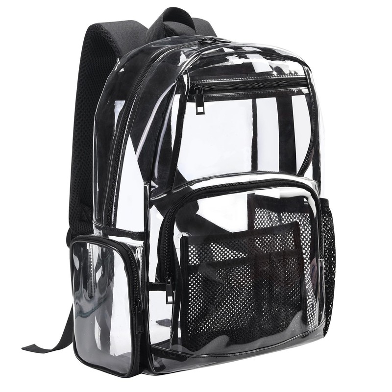 18Inches XLarge Clear Backpack - Transparent Bookbag for School Stadium TSA A... gallery
