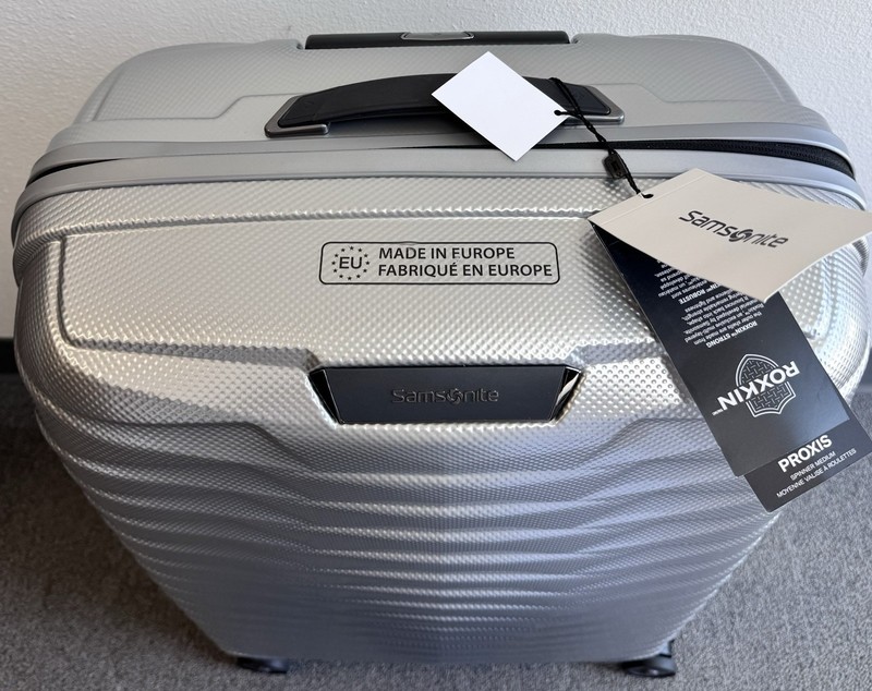 Samsonite Proxis Medium Spinner Suitcase Luggage, Silver gallery