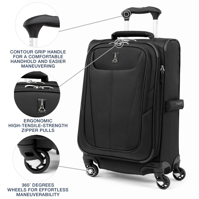 Travelpro Maxlite 5 Softside Expandable Luggage with 4 Spinner Wheels gallery