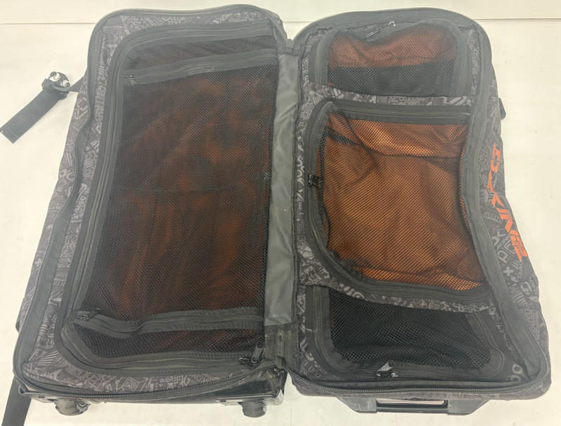 DaKine Split Roller 85-Liter Patterned Gray Travel Rolling Duffel Bag GREAT gallery