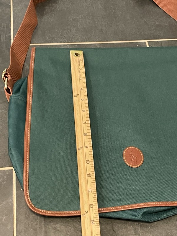 Vintage Ralph Lauren Polo 3 Piece Soft Luggage Set Hunter green Canvas gallery