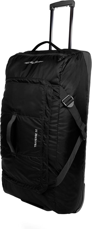 Eddie Bauer Traverse Luggage,Roller Wheels,Telescoping Handle 31″ Black w/handle