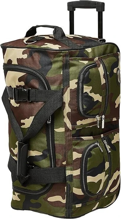 Rockland Rolling Duffel Bag 30 Inch Camouflage Large Wheels