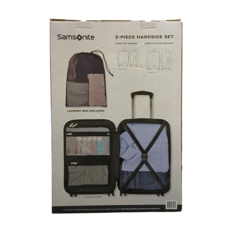 Samsonite Ridgeway II 2-Piece Polycarbonate Spinner Luggage Set, Black gallery