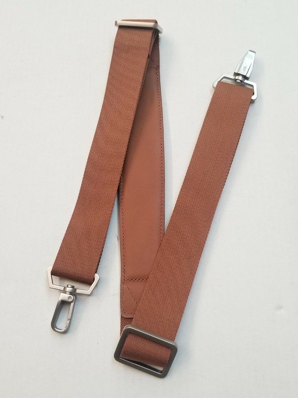 Hartmann Luggage Replacement Shoulder Strap Leather w/ Nylon Golden Oak gallery