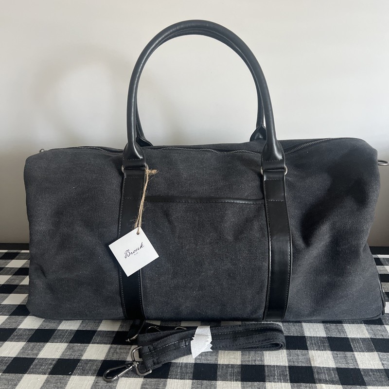 *NEW with Tag *Brouk & Co. *Brouk Gap Excursion *Canvas & Vegan Leather *Black