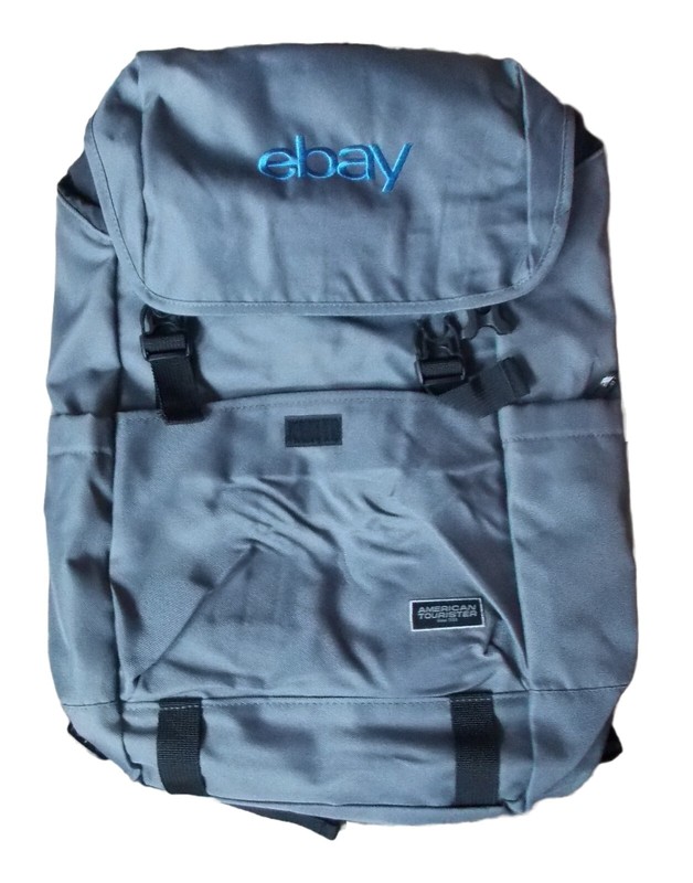 AMERICAN TOURISTER — Embark Computer BACKPACK — GRAY with Ebay Logo eds