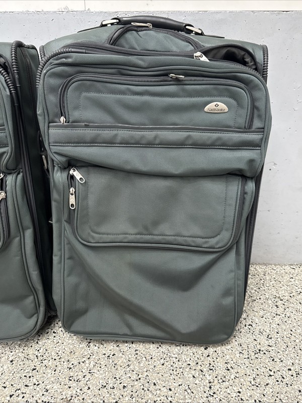 Samsonite Luggage 2 Pack Bundle Suitcase Gray Softside Wheeled 28x18x12 NICE! gallery