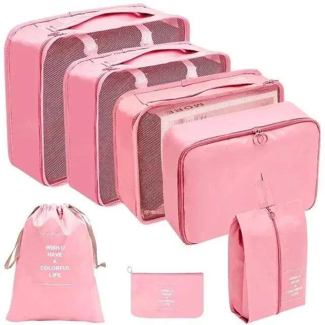 7/10 Pcs Set Travel Organizer Storage Bags Suitcase Packing Cubes Cases Portable