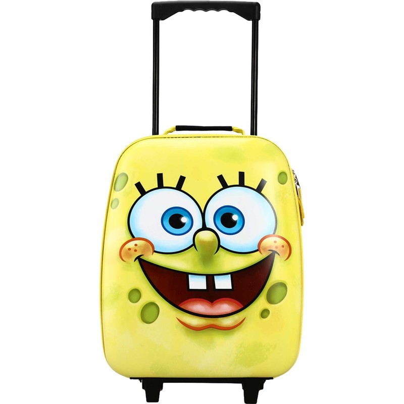 BIOWORLD SpongeBob SquarePants Collapsible Wheel Rolling Travel Suitcase Luggage gallery