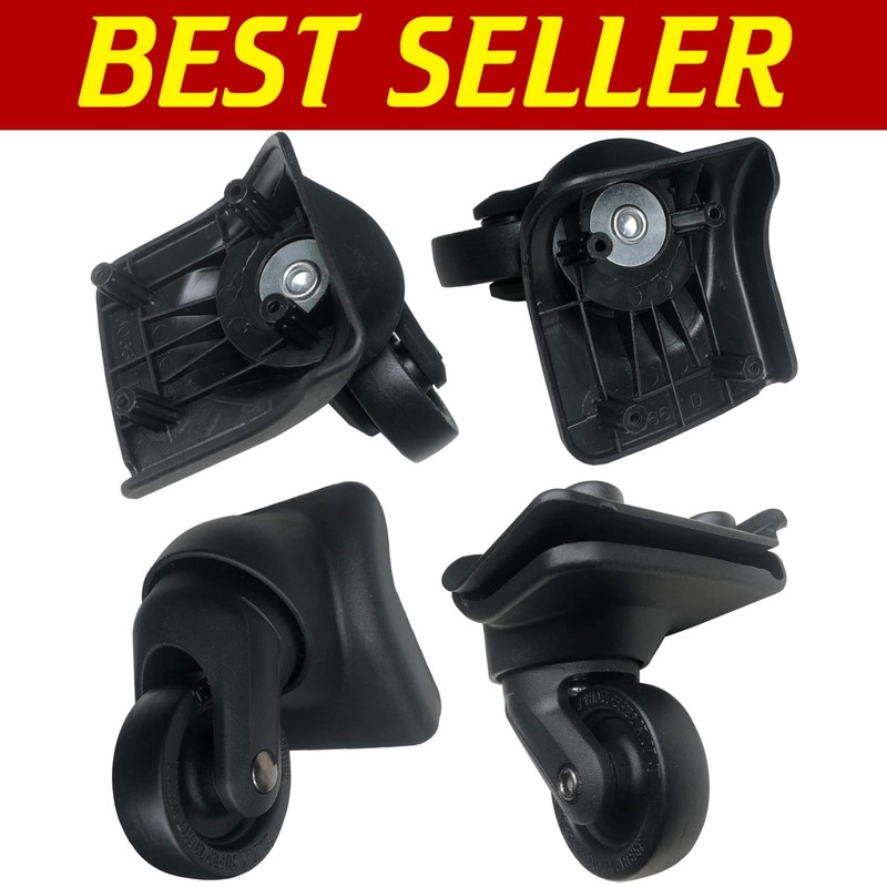 All-in-One Luggage Wheel Replacement Kit – Easy Installation, 4 Premium Wheels