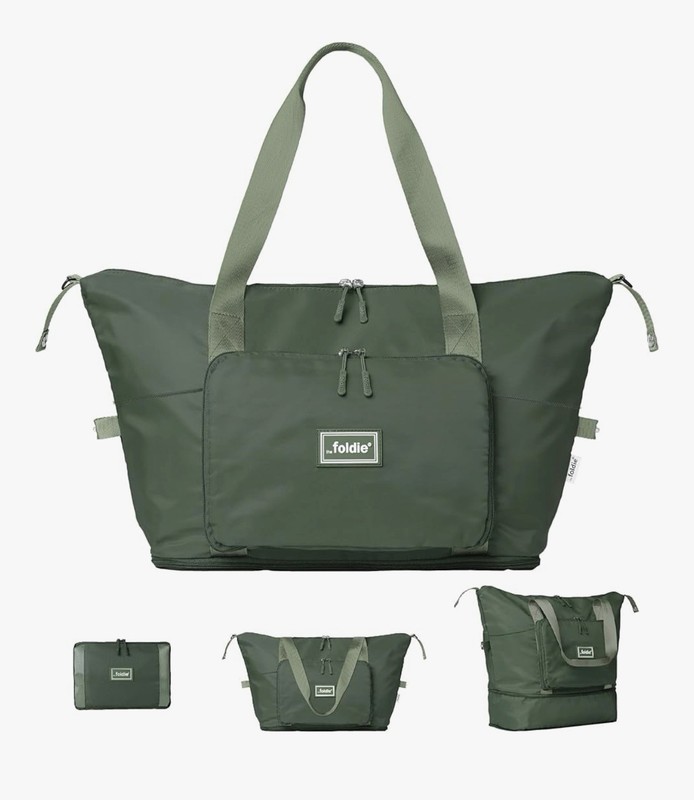The Foldie® 4.0 Travel Duffle – Water Resistant – Expandable Bottom – Army Green