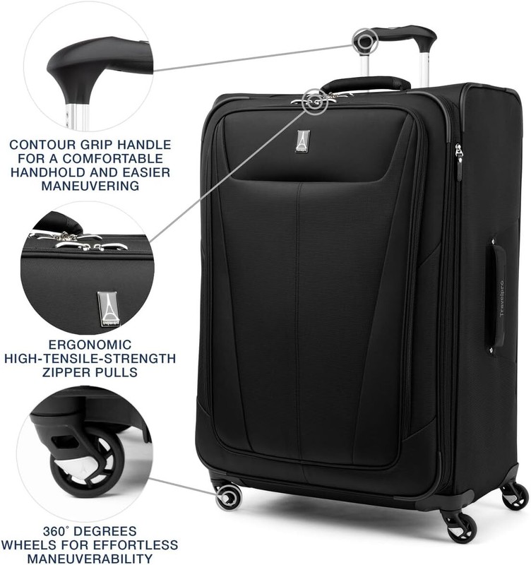 Travelpro Maxlite 5 Softside Expandable Checked Luggage,Checked-Large 29-Inch gallery