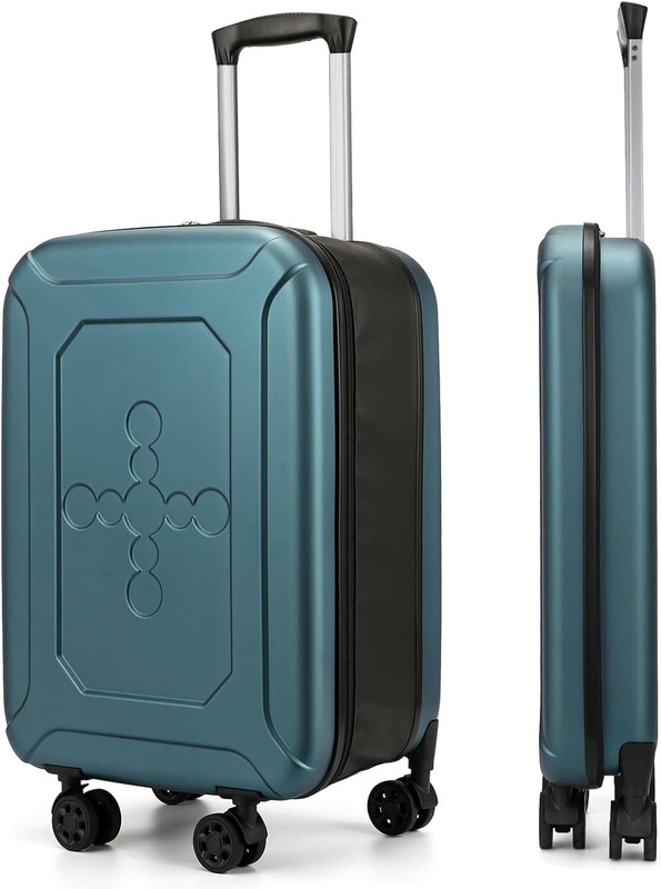 Collapsible Suitcase checked Fully Foldable Luggage Hardshell Carry-On Suitcase
