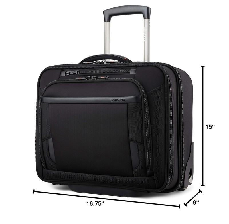 Samsonite Pro Upright Mobile Office, Black, One Size gallery