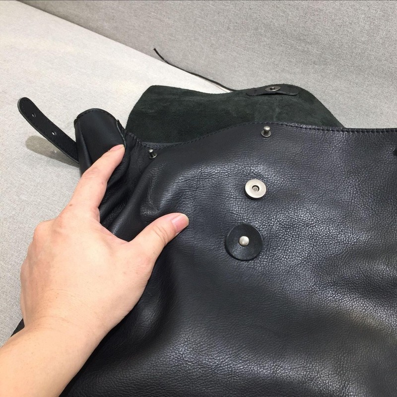 Large backpack Lightweight safe backpack, Women's leather backpack, Men travel b gallery
