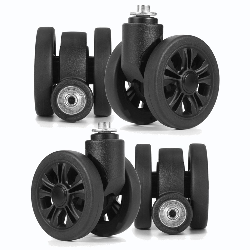 4 Pcs Suitcase Replacement Wheels - Wear-Resistant Spinner Wheels for Repair gallery