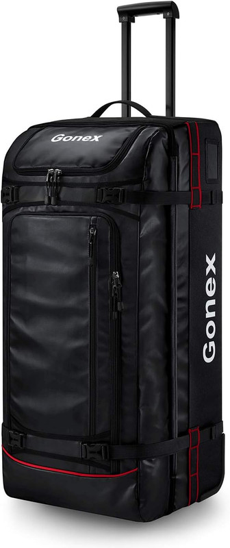 Rolling Duffle Bag with Wheels, 100L Water Repellent Large Wheeled Travel Duffel