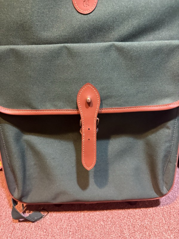 Polo Ralph Lauren Rolling Travel Bag Green Canvas Suitcase Luggage Vintage gallery