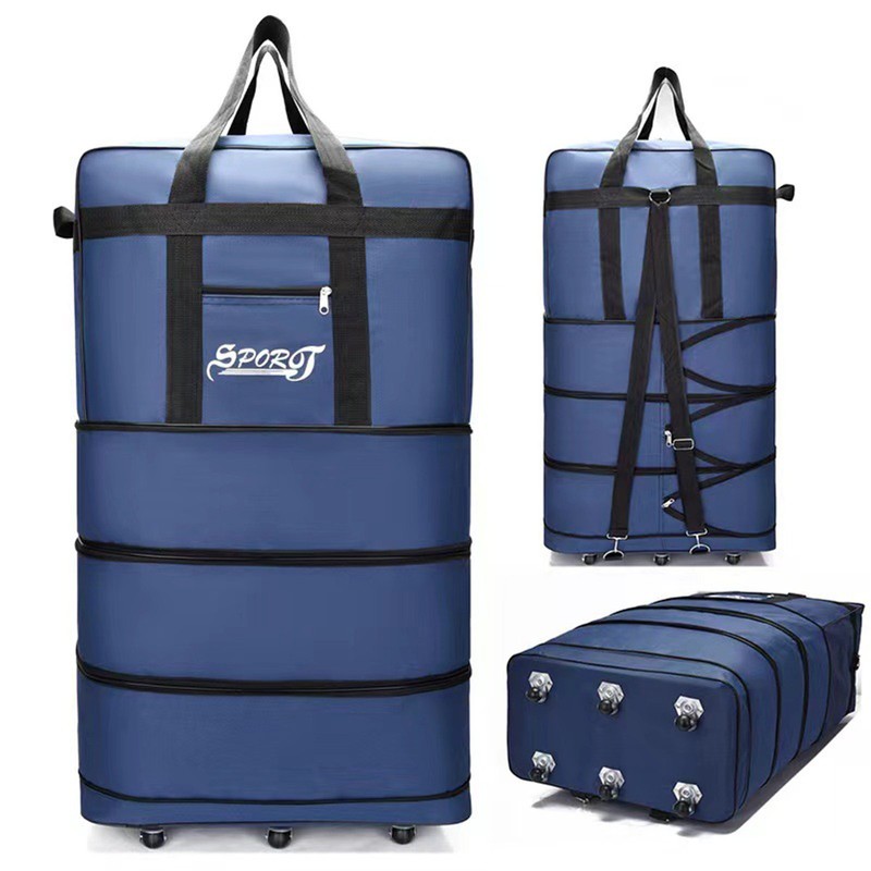 Foldable Duffle Bag For Travel Rainproof Oxford Fabric Expandable Design Fo VZWW