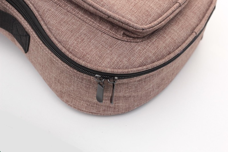 Simple Linen 10MM Classic Thick Durable Ukulele Case Bag with Large Storage (... gallery