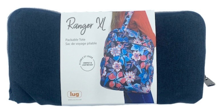Lug HEATHER INDIGO Ranger XL Packable Tote Bag NEW Ret. $55 – HTF