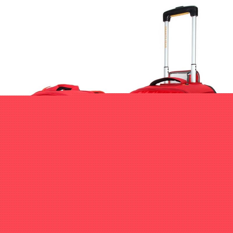 Granite Gear Wheeled Duffle Bag 2PCS Set Removable Luggage Tote CarryOn Suitcase