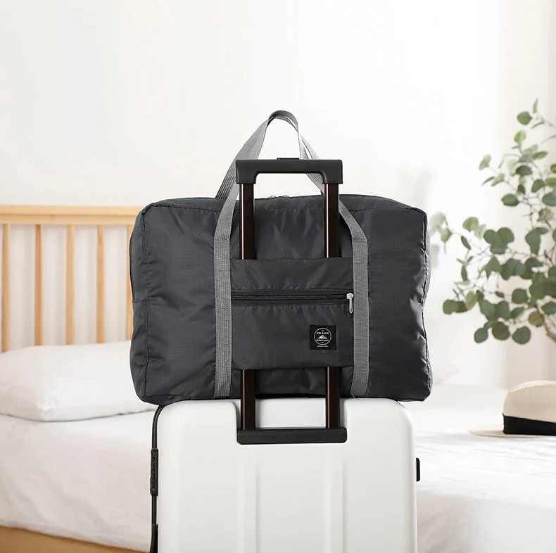 1pc Foldable Travel Duffel Bag Lightweight Carry On Weekend Bag for Airlines gallery
