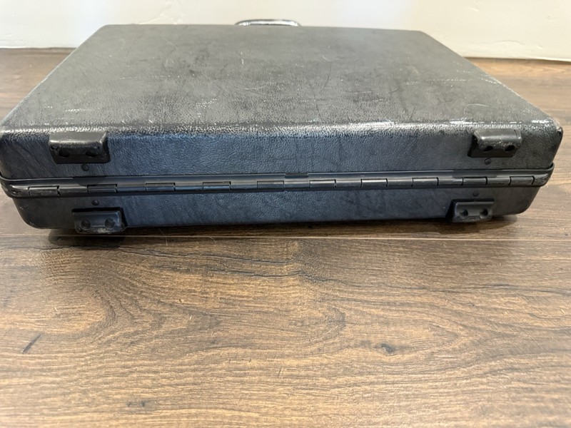 Vintage Samsonite Briefcase Hard Shell Attache Case Combo Lock Black 1980s gallery