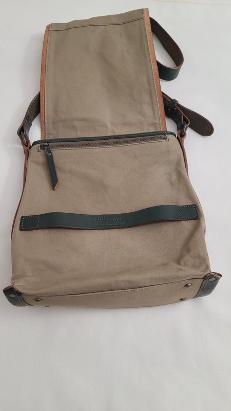 HW Design by Hideo Wakamatsu Shoulder bag Canvas and Leather Made in Japan gallery