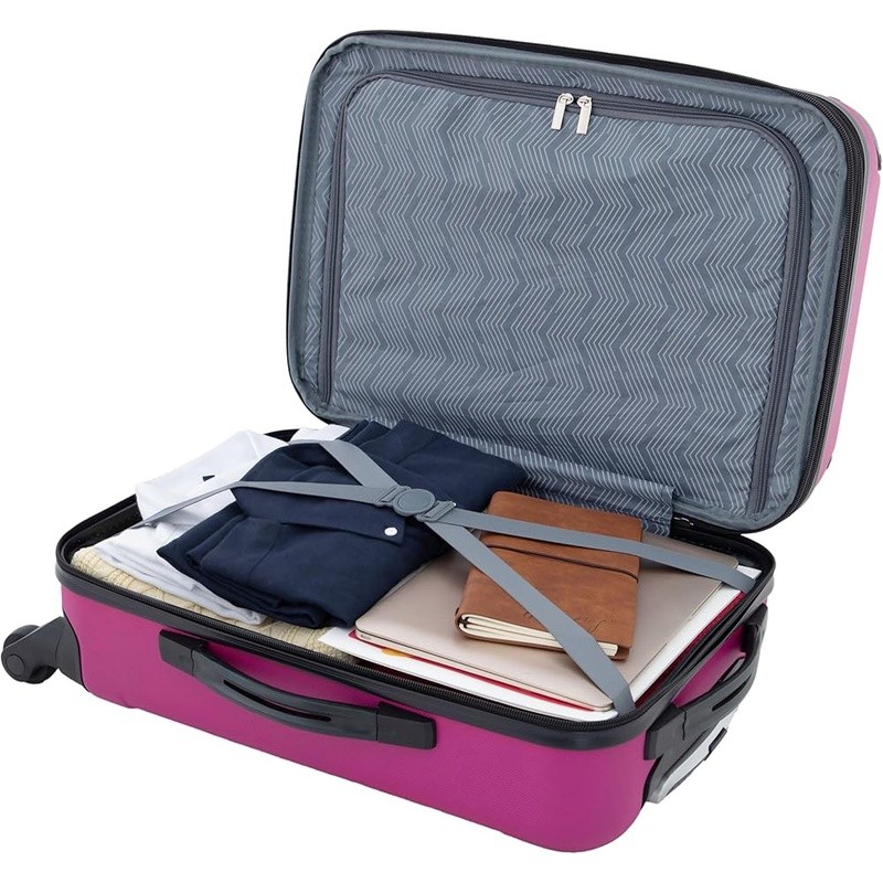 Expandable Hardshell Luggage Set W/ Spinner Wheels Travel Accessories Tote Kit gallery