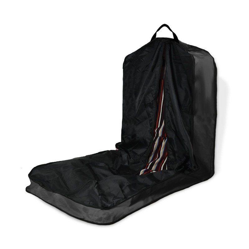 60" Foldable Garment Bag Suits Cover Dresses w Front Pocket Black gallery