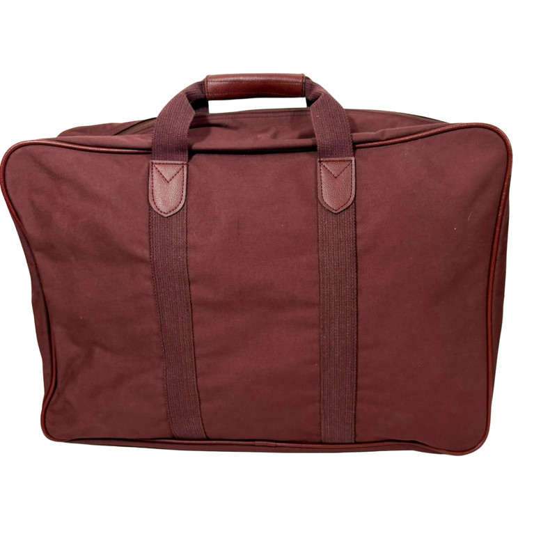 Vintage Polo Ralph Lauren Travel Set Overnight Bag & Suitcase Burgundy Canvas gallery