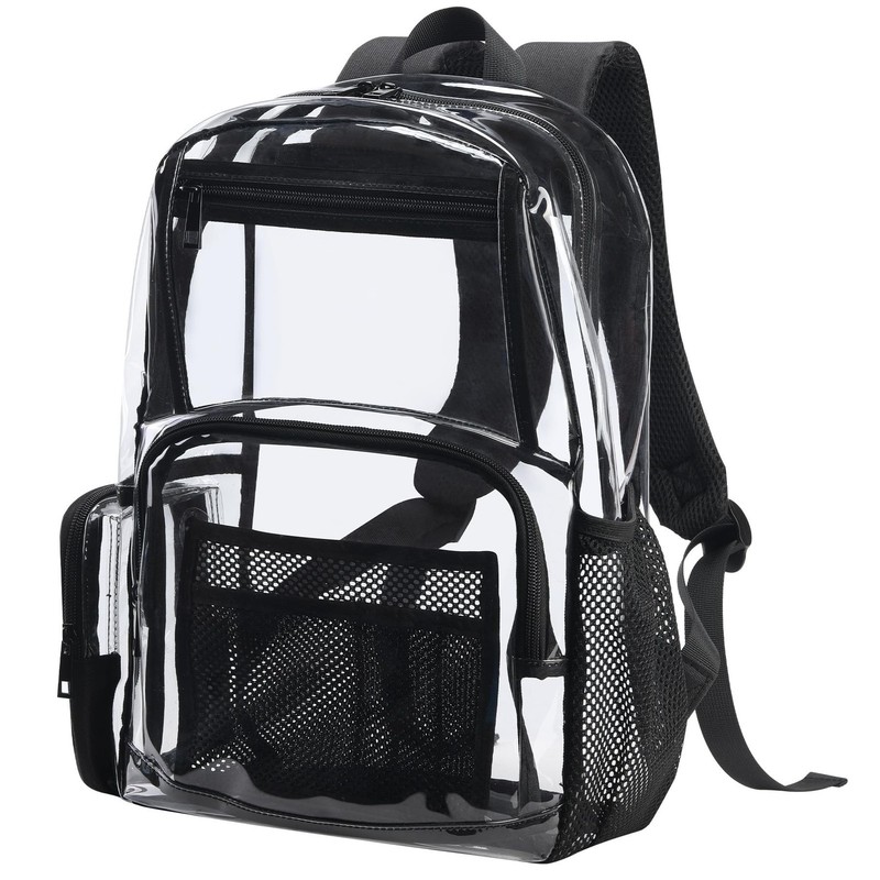 18Inches XLarge Clear Backpack - Transparent Bookbag for School Stadium TSA A... gallery