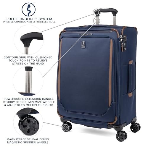 Crew Classic Lightweight Softside Expandable Checked Medium Patriot Blue gallery