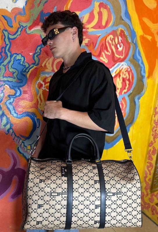 OFF-WHITE monogram Duffle Bag Adjustable Straps Unisex gallery