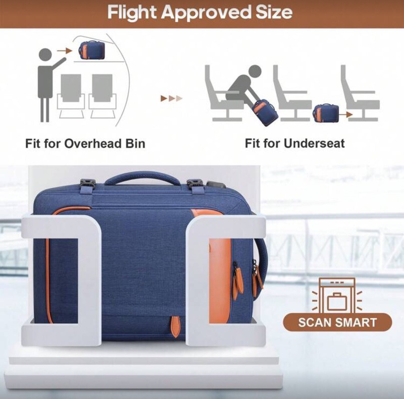 17-Inch Travel Laptop Backpack with Packing Cubes gallery