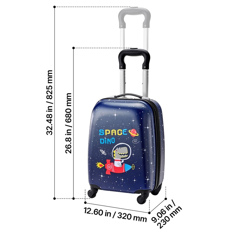 Uimoso 2-Piece Kids Luggage Set 18 in Dinosaur Travel Carry-On Suitcase gallery
