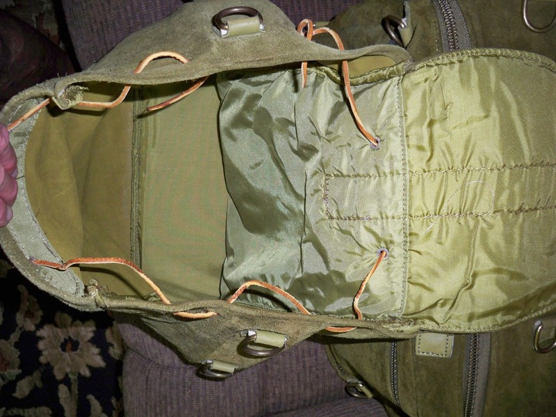 Vintage 70s Hartmann Green Suede Leather Nautical Rope Bag and Satchel gallery
