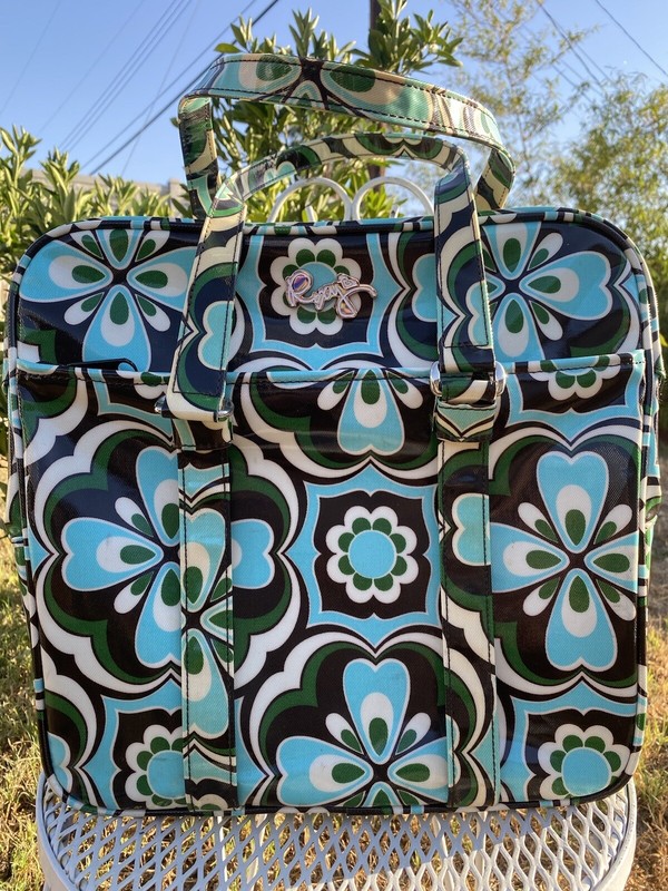 Vintage 90s Y2K Roxy Carry On Travel Bag Luggage Overnight Hibiscus Coconut Girl