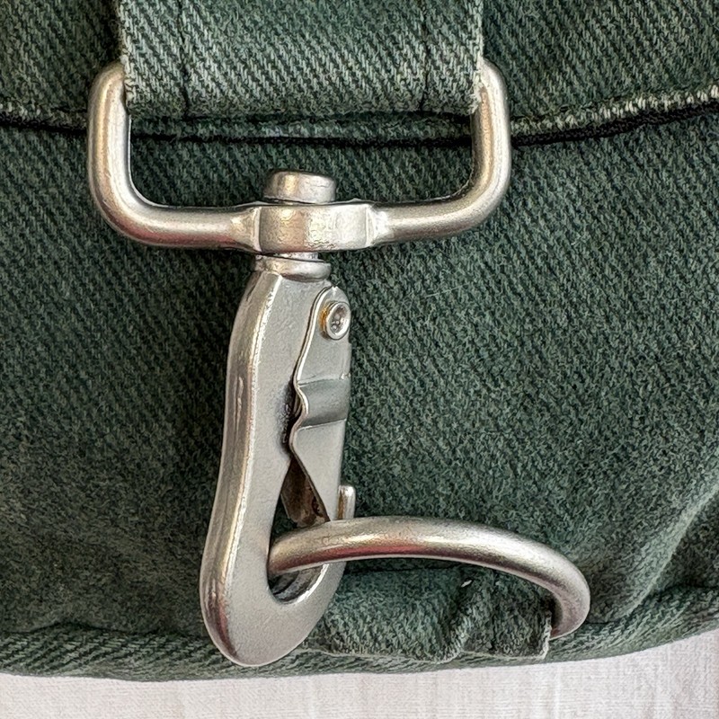 Vtg Briggs& Riley Half Moon Bay Green Unisex Canvas Crossbody Travel Utility Bag gallery