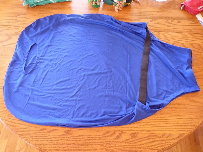 1 New Stretchy Polyester Blue Large Suitcase Airline Travel Dust Cover Protector gallery