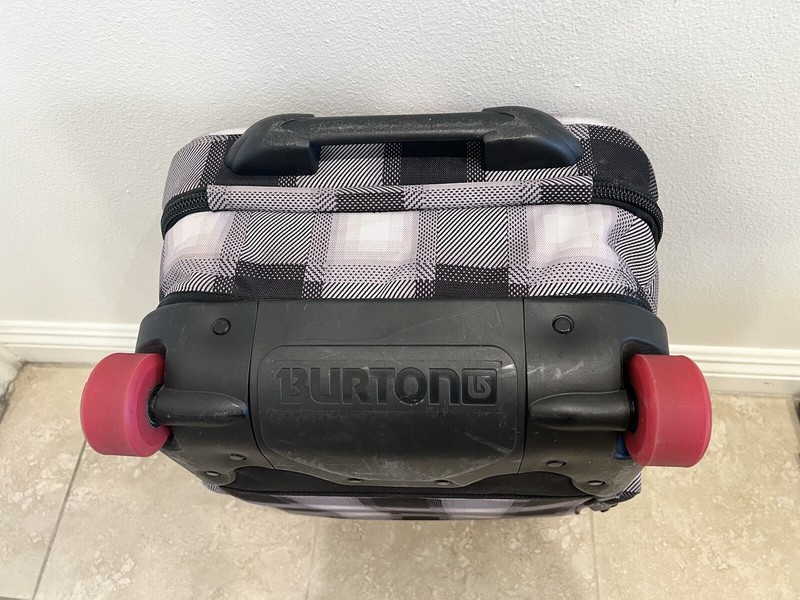 BURTON IXION SYSTEM CHECKERED LUGGUAGE WHEELED BAG CARRY ON 18” x 13” x 8” gallery