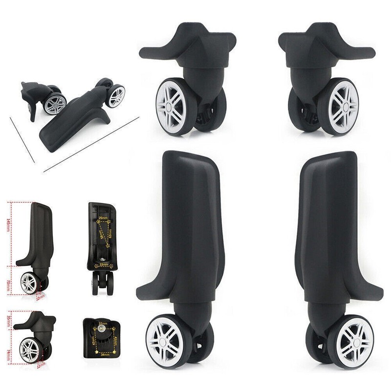 2/4pcs Replacement Luggage Wheels 360° Swivel Spare Caster Suitcase Repairment gallery