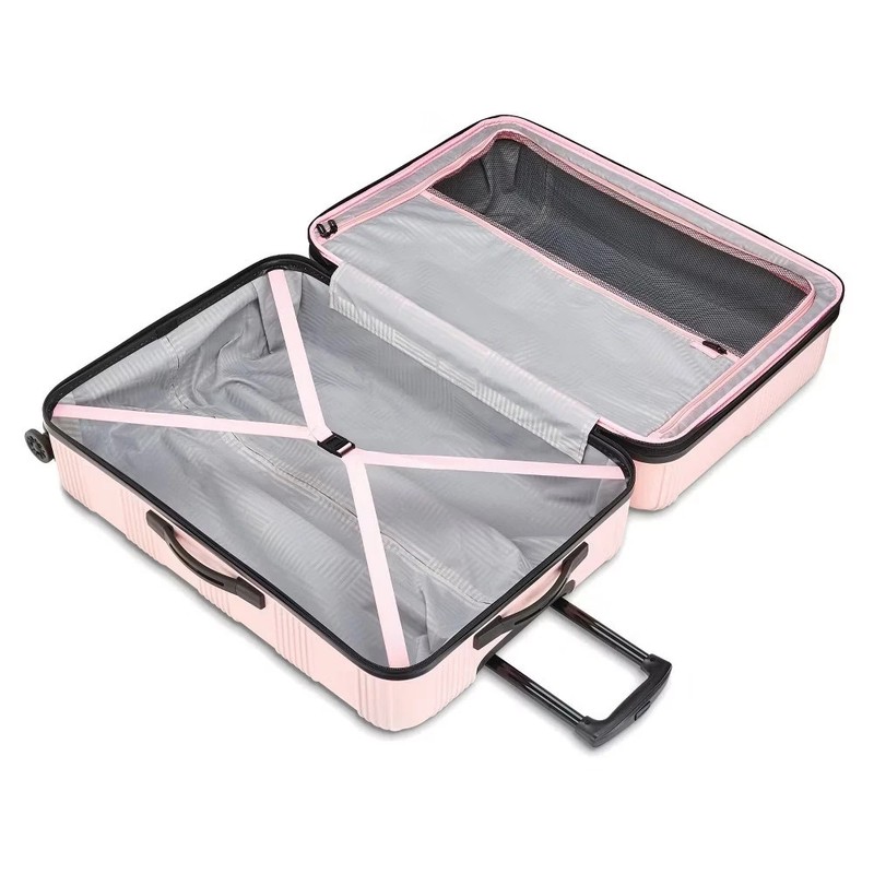 American Tourister Checkered NXT 22” Spinner Luggage Pink NEW, Free Shipping gallery