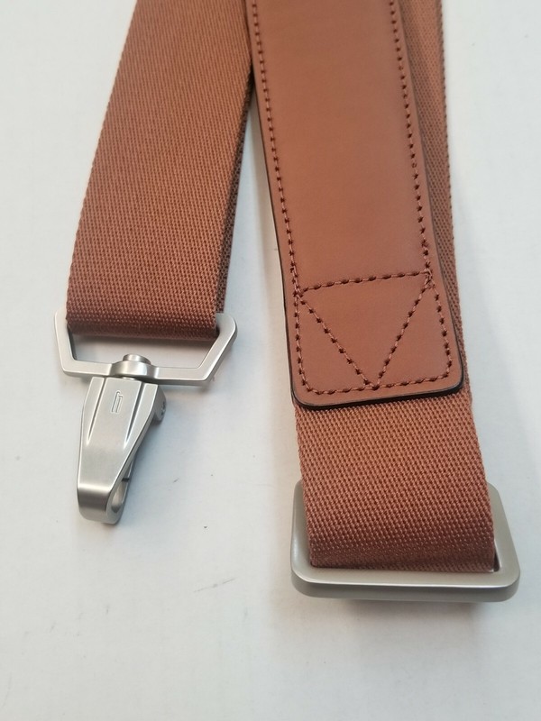 Hartmann Luggage Replacement Shoulder Strap Leather w/ Nylon Golden Oak gallery