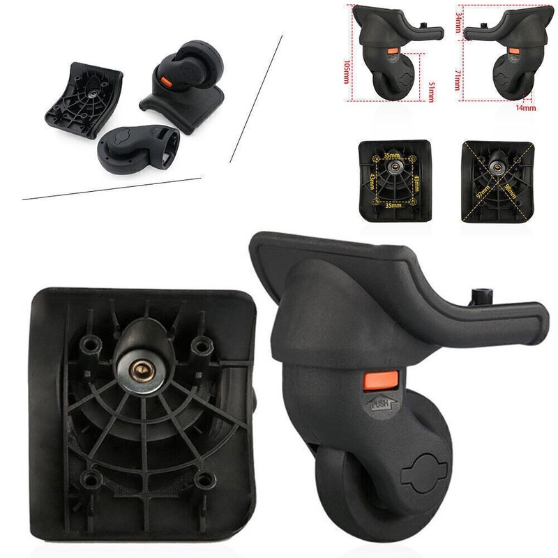 2/4pcs Replacement Luggage Wheels 360° Swivel Spare Caster Repairment Suitcase gallery