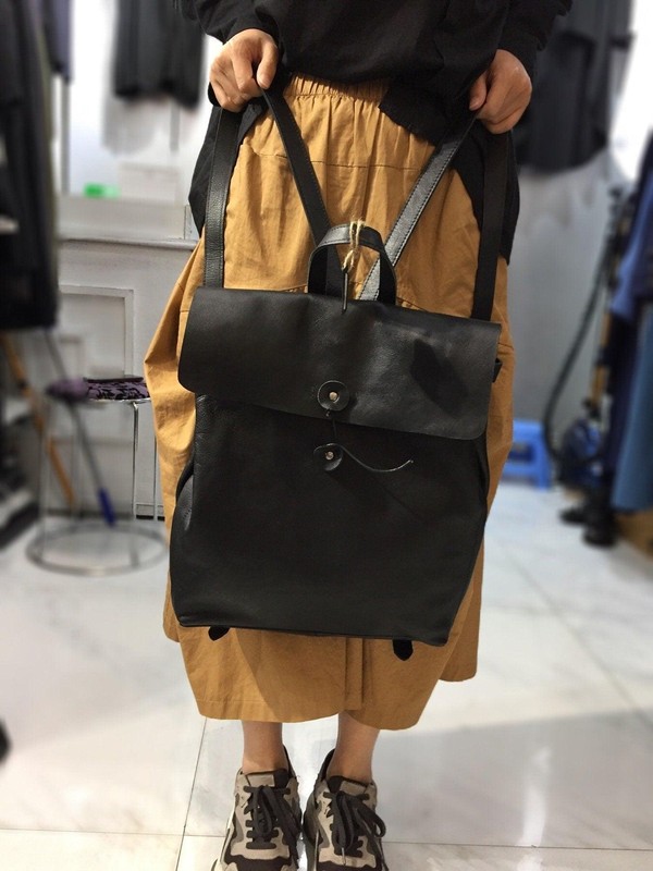 Large backpack Lightweight safe backpack, Women's leather backpack, Men travel b gallery