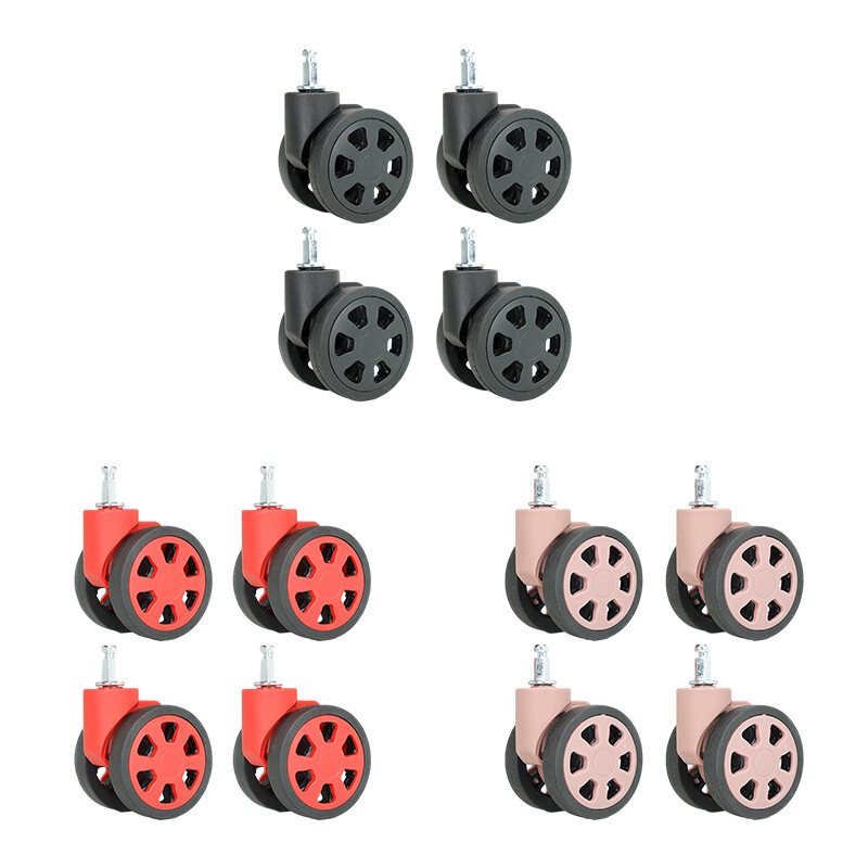 4 PCS Compartment Universal Wheel Luggage Accessories Trolley Box Pulley Mute gallery