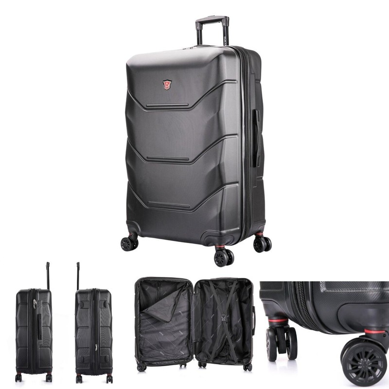 Lightweight 30 Inch Suitcase Hardside Luggage Spinner Wheels PC/ABS Travel Black gallery